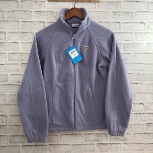 Columbia Purple Zip Up Fleece Jacket Size Small NWT  #C126